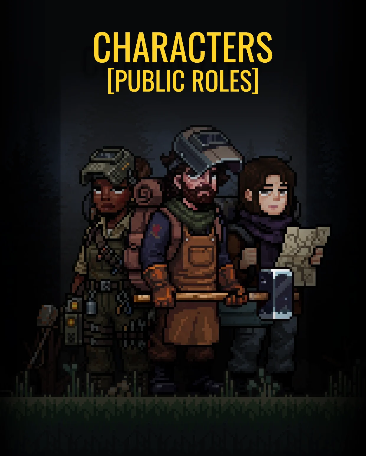 Characters — public roles key art